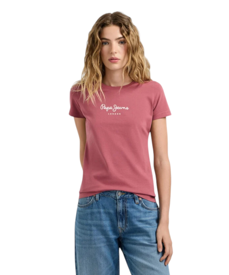 Pepe Jeans - Γυναικείο T-shirt New Virginia Ssn PL505202-371 Ροζ