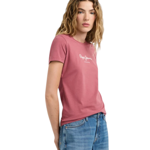 Pepe Jeans - Γυναικείο T-shirt New Virginia Ssn PL505202-371 Ροζ PL505202-371