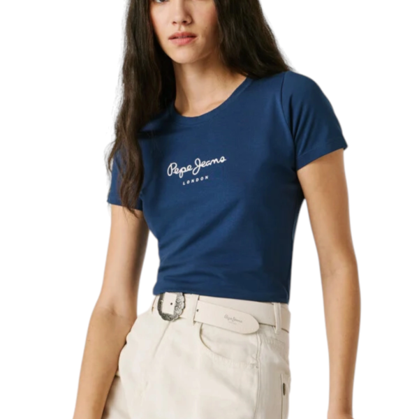 Pepe Jeans - Γυναικείο T-shirt New Virginia Ssn PL505202-575 Μπλε PL505202-575