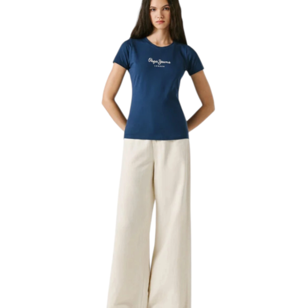 Pepe Jeans - Γυναικείο T-shirt New Virginia Ssn PL505202-575 Μπλε PL505202-575