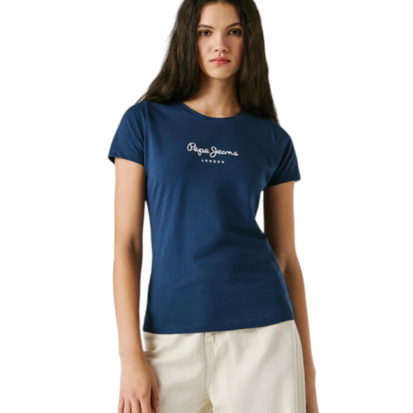 Pepe Jeans - Γυναικείο T-shirt New Virginia Ssn PL505202-575 Μπλε