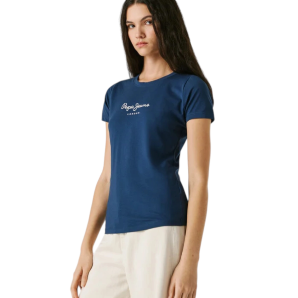 Pepe Jeans - Γυναικείο T-shirt New Virginia Ssn PL505202-575 Μπλε PL505202-575