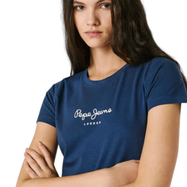 Pepe Jeans - Γυναικείο T-shirt New Virginia Ssn PL505202-575 Μπλε PL505202-575