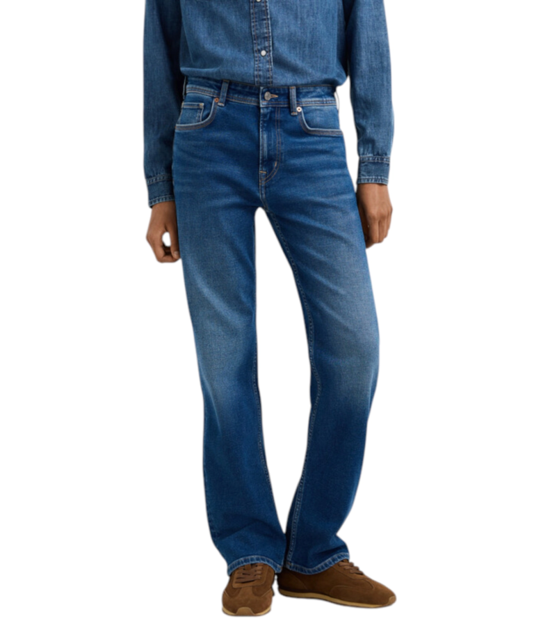 Pepe Jeans - Γυναικείο Τζιν Παντελόνι Arrow Mid Rise Straight Fit PL20510694-000 Μπλε
