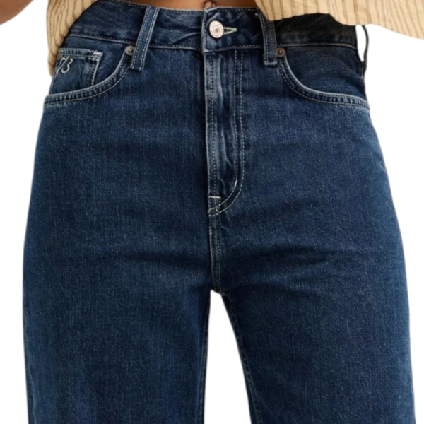 Pepe Jeans - Γυναικείο Τζιν Παντελόνι Eden High Rise Straight Fit PL20510742-000 Μπλε PL20510742-000