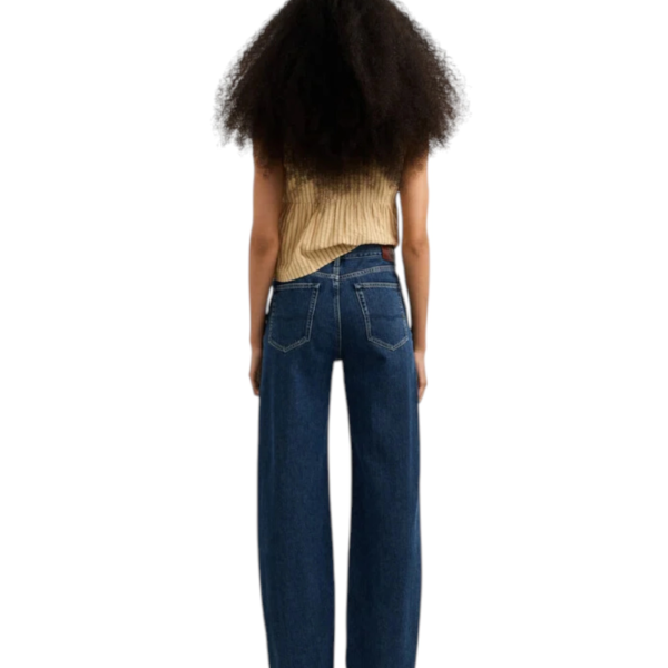 Pepe Jeans - Γυναικείο Τζιν Παντελόνι Eden High Rise Straight Fit PL20510742-000 Μπλε PL20510742-000