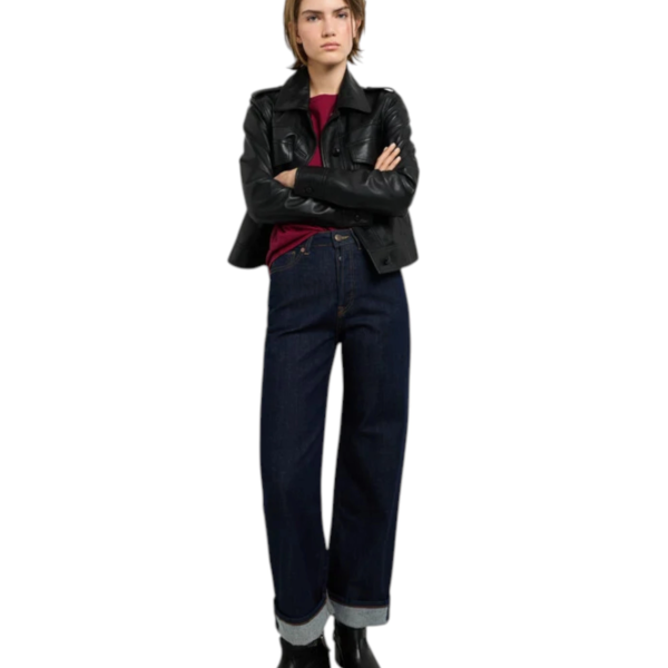 Pepe Jeans - Γυναικείο Τζιν Παντελόνι Lexa High Rise Straight Fit PL20473186-000 Μπλε Σκούρο PL20473186-000