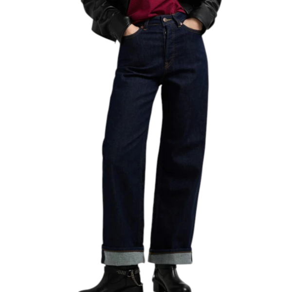 Pepe Jeans - Γυναικείο Τζιν Παντελόνι Lexa High Rise Straight Fit PL20473186-000 Μπλε Σκούρο