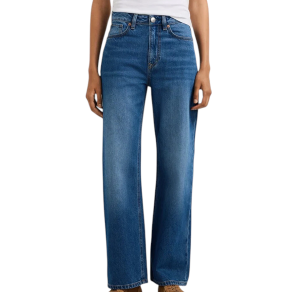 Pepe Jeans - Γυναικείο Τζιν Παντελόνι Lexa High Rise Straight Fit PL20510814-000 Μπλε