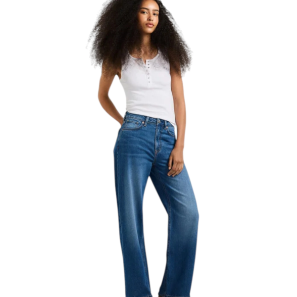 Pepe Jeans - Γυναικείο Τζιν Παντελόνι Lexa High Rise Straight Fit PL20510814-000 Μπλε PL20510814-000