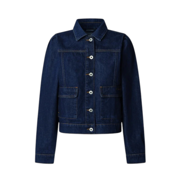 Pepe Jeans - Γυναικείο Τζιν Τζάκετ regular fit denim Sunny PL4024407-000 Μπλε Σκούρο PL4024407-000