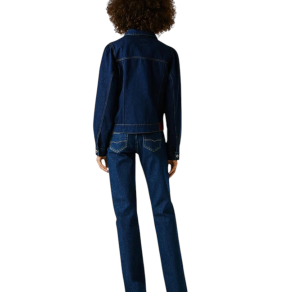 Pepe Jeans - Γυναικείο Τζιν Τζάκετ regular fit denim Sunny PL4024407-000 Μπλε Σκούρο PL4024407-000