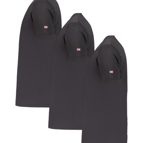 Norway Nautical School - Ανδρικές Φανέλες 3Pack 866000-BLACK Μαύρο 866000-BLACK