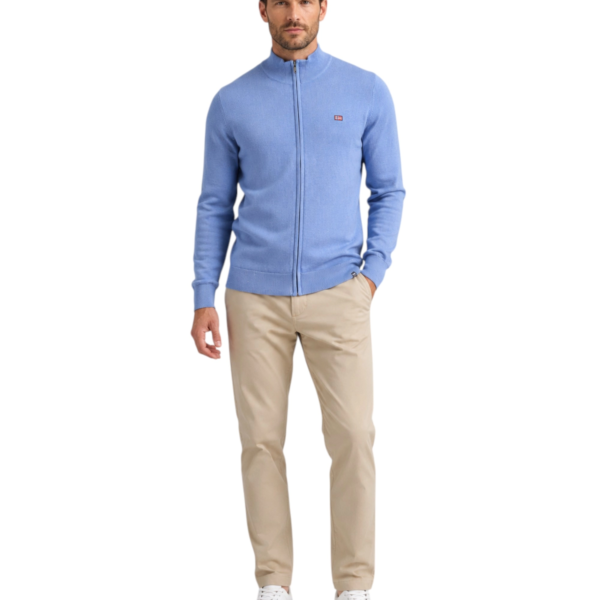 Norway Nautical School - Ανδρική Πλεκτή Ζακέτα 853102-DENIM Μπλε 853102-DENIM