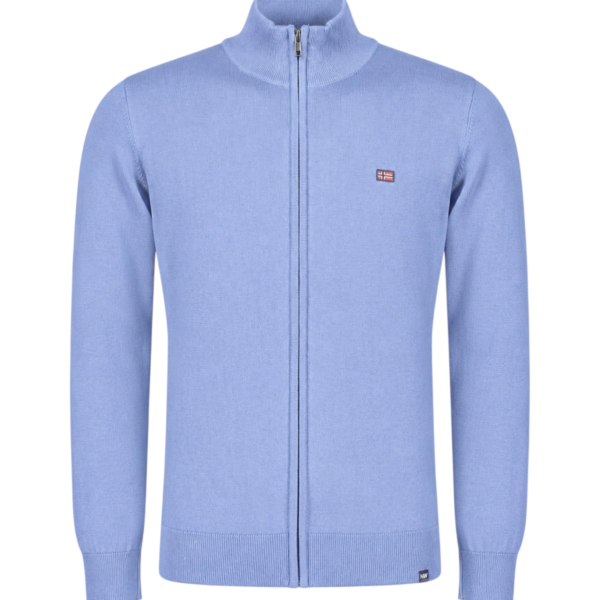 Norway Nautical School - Ανδρική Πλεκτή Ζακέτα 853102-DENIM Μπλε