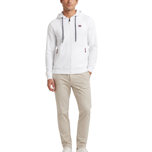 Norway Nautical School - Ανδρική Φούτερ Ζακέτα 852742-WHITE Λευκό 852742-WHITE