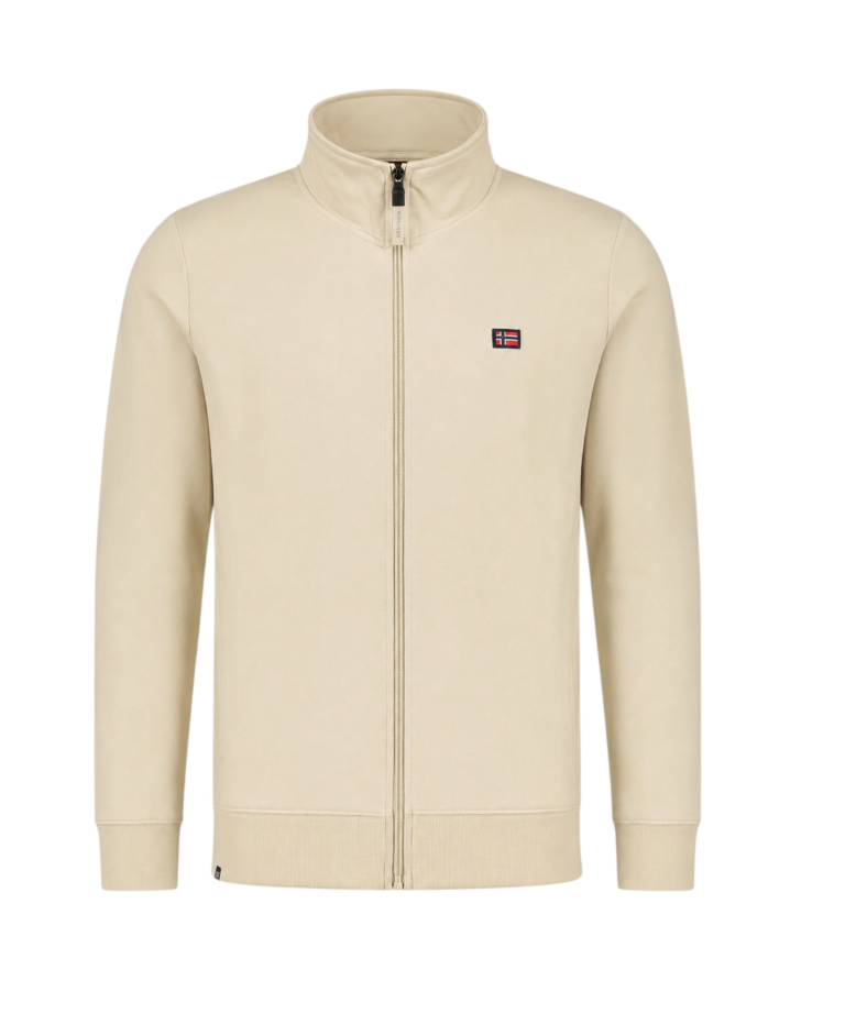 Norway Nautical School - Ανδρική Φούτερ Ζακέτα 862743-BEIGE Μπεζ