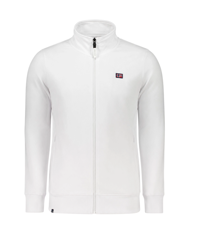 Norway Nautical School - Ανδρική Φούτερ Ζακέτα 862743-WHITE Λευκό