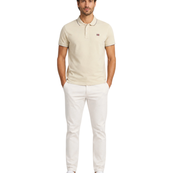 Norway Nautical School - Ανδρικό Polo Κοντομάνικο 838862-BEIGE Μπεζ 838862-BEIGE