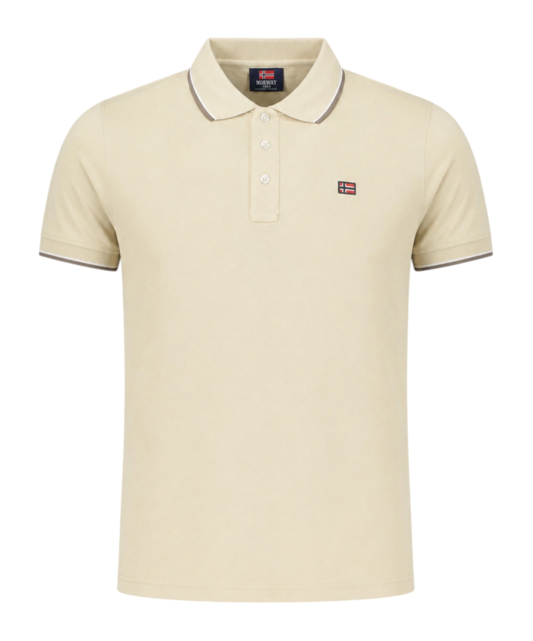 Norway Nautical School - Ανδρικό Polo Κοντομάνικο 838862-BEIGE Μπεζ