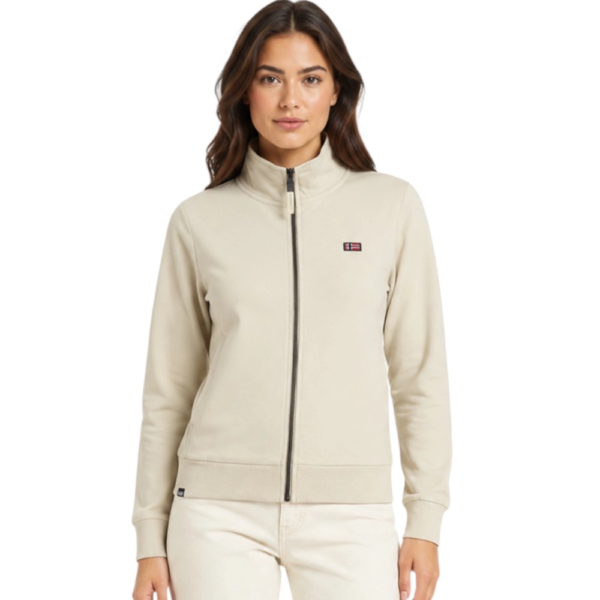 Norway Nautical School - Γυναικεία Ζακέτα Φούτερ 852410-BEIGE Μπεζ