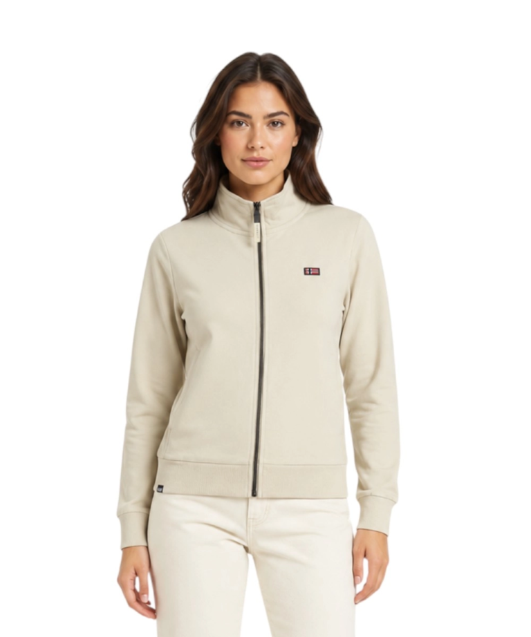 Norway Nautical School - Γυναικεία Ζακέτα Φούτερ 852410-BEIGE Μπεζ