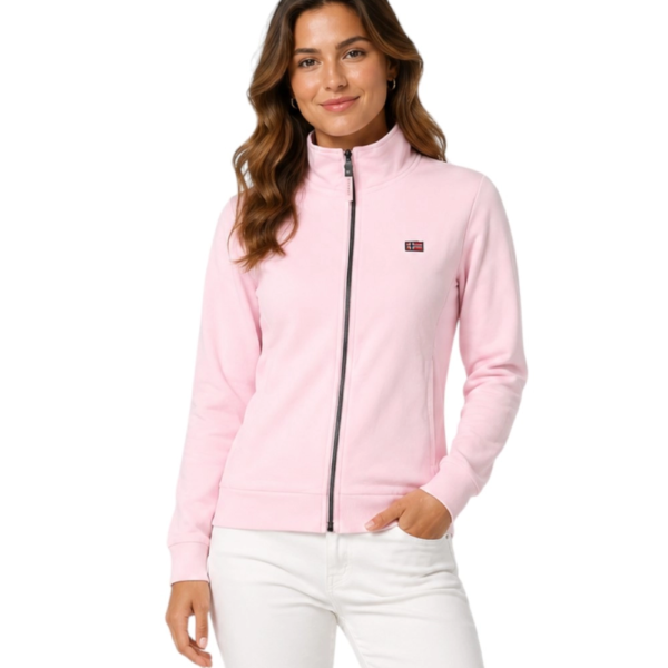 Norway Nautical School - Γυναικεία Ζακέτα Φούτερ 852410-Pink Ροζ