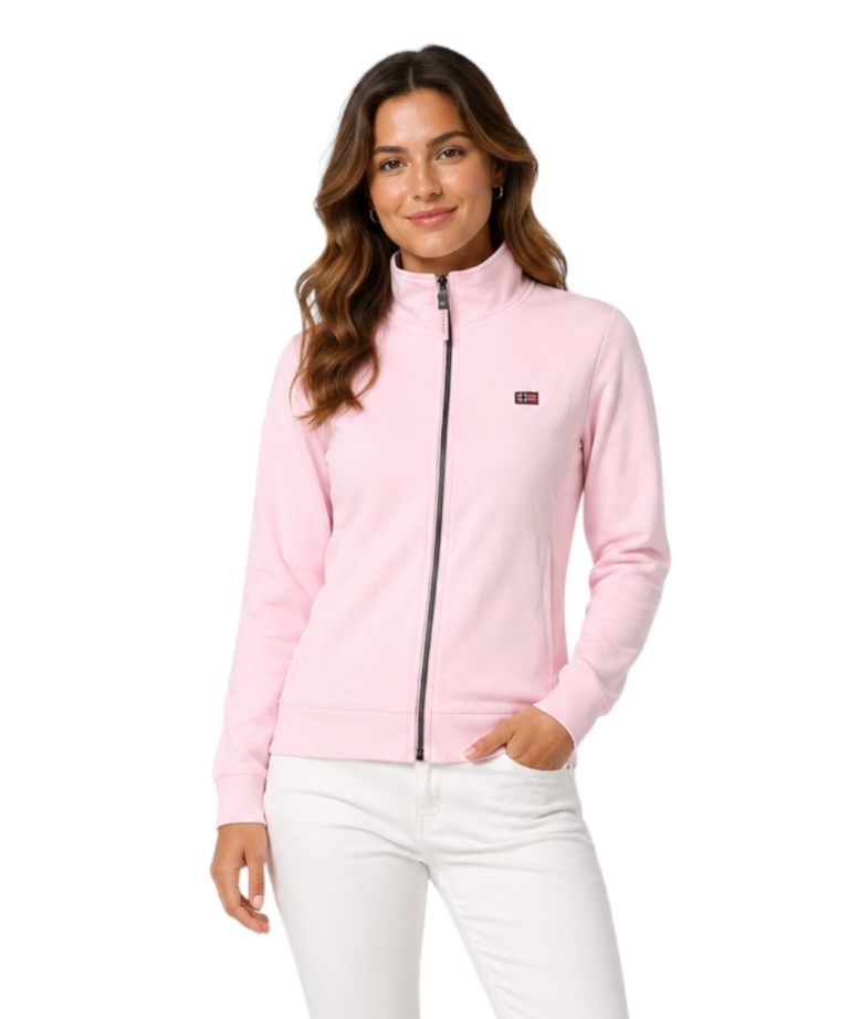 Norway Nautical School - Γυναικεία Ζακέτα Φούτερ 852410-Pink Ροζ