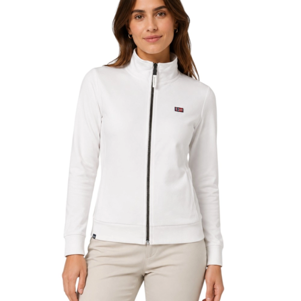 Norway Nautical School - Γυναικεία Ζακέτα Φούτερ 852410-WHITE Λευκό