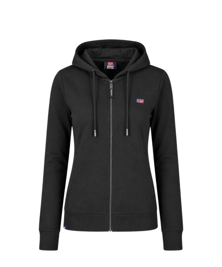 Norway Nautical School - Γυναικεία Ζακέτα Φούτερ 852411-BLACK Μαύρο