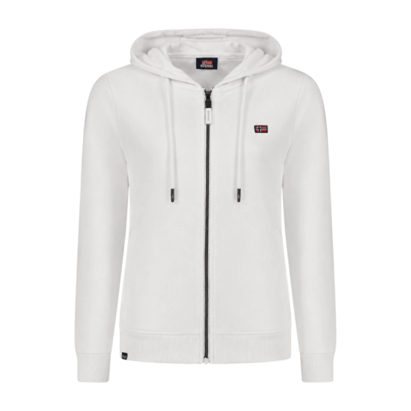 Norway Nautical School - Γυναικεία Ζακέτα Φούτερ 852411-WHITE Λευκό