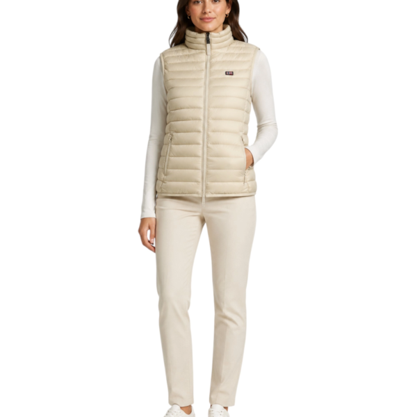Norway Nautical School - Γυναικείο Αμάνικο Μπουφάν 832651-BEIGE Μπεζ 832651-BEIGE