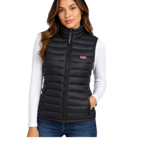 Norway Nautical School - Γυναικείο Αμάνικο Μπουφάν 832651-BLACK Μαύρο 832651-BLACK