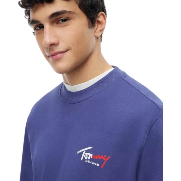 Tommy Hilfiger - Ανδρικό Φούτερ DM0DM23116-C6Q Μωβ DM0DM23116-C6Q