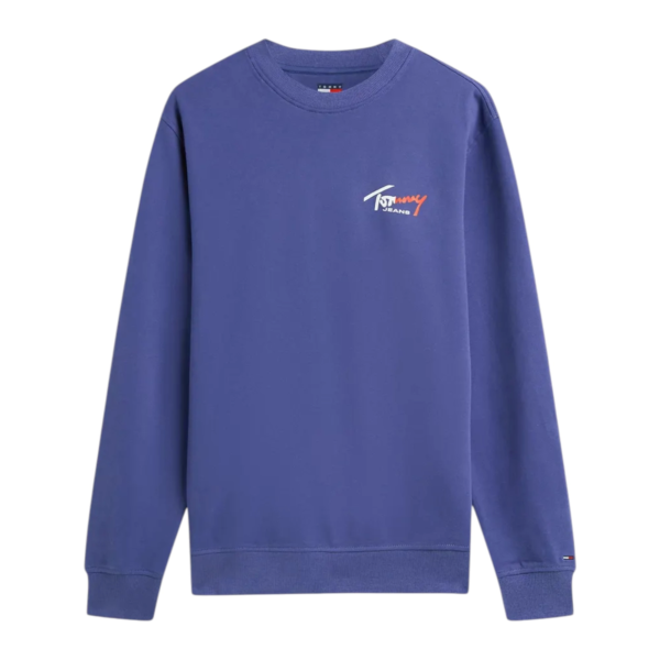 Tommy Hilfiger - Ανδρικό Φούτερ DM0DM23116-C6Q Μωβ DM0DM23116-C6Q