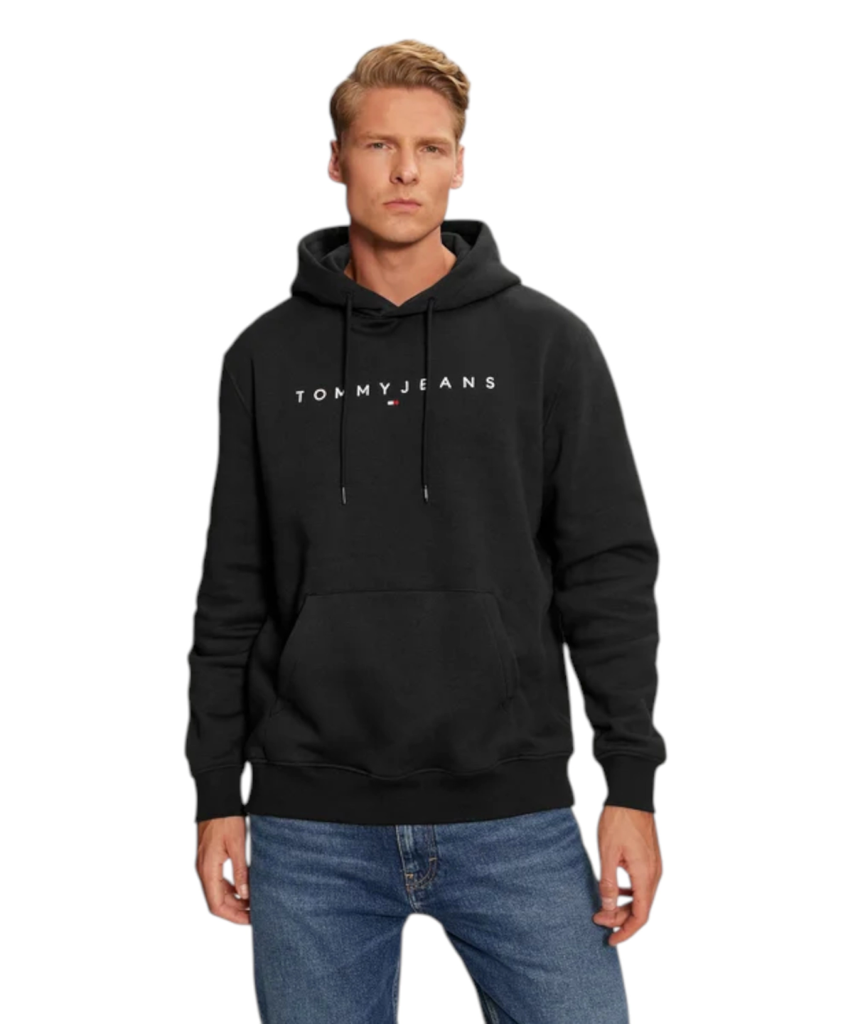 Tommy Hilfiger - Ανδρικό Φούτερ Tjm Linear Logo DM0DM20746-BDS Μαύρο