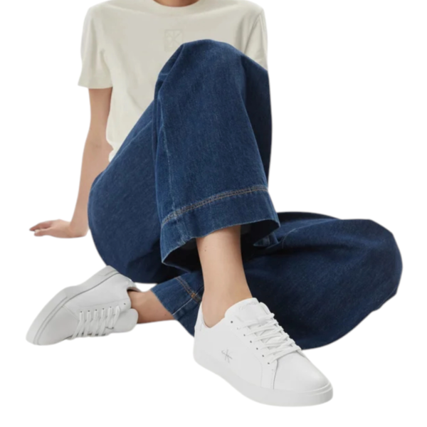 Calvin Klein - Γυναικεία Sneakers Low Prof Cupsole Lth HW0HW03295-0K4 Λευκό HW0HW03295-0K4