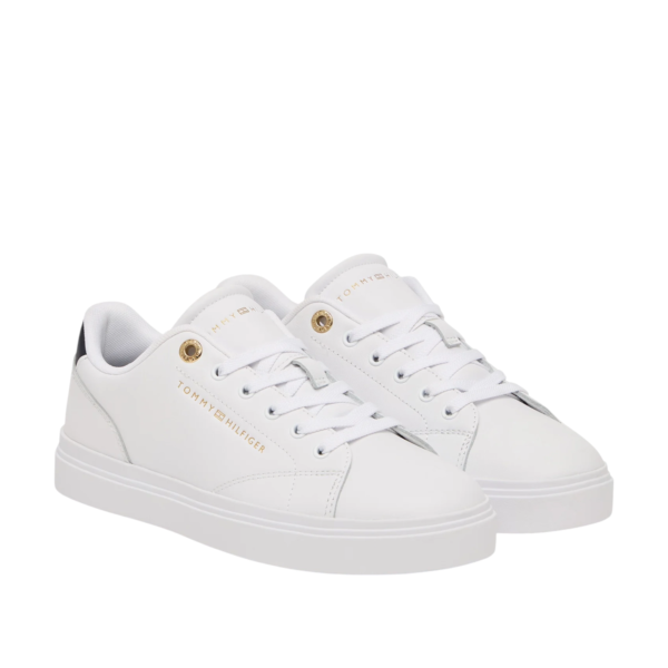 Tommy Hilfiger - Γυναικεία Sneakers Th Feminine Cupsole Leather FW0FW09105-0K6 Λευκό FW0FW09105-0K6