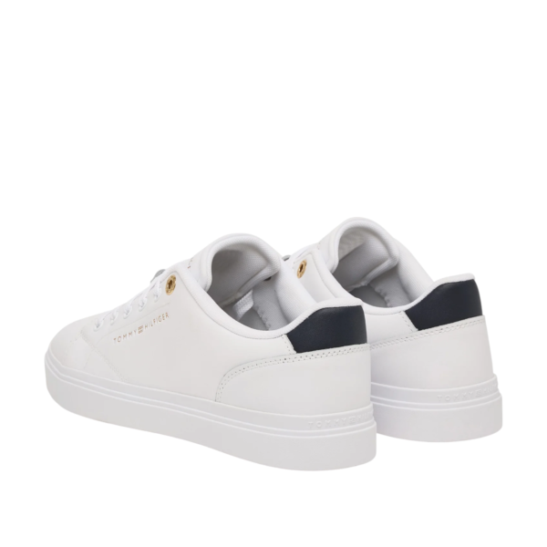 Tommy Hilfiger - Γυναικεία Sneakers Th Feminine Cupsole Leather FW0FW09105-0K6 Λευκό FW0FW09105-0K6