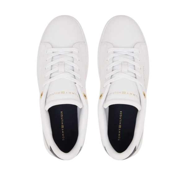 Tommy Hilfiger - Γυναικεία Sneakers Th Feminine Cupsole Leather FW0FW09105-0K6 Λευκό FW0FW09105-0K6