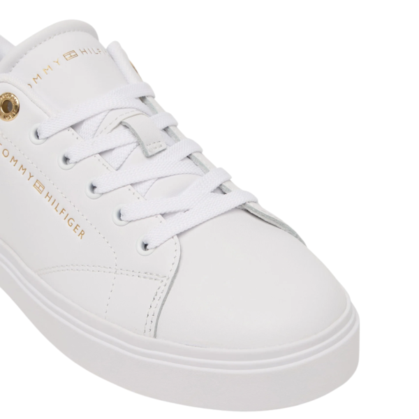 Tommy Hilfiger - Γυναικεία Sneakers Th Feminine Cupsole Leather FW0FW09105-0K6 Λευκό FW0FW09105-0K6