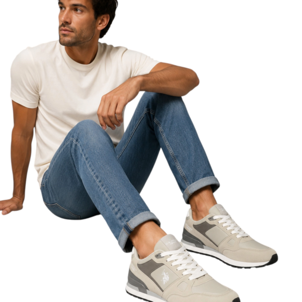U.S. Polo Assn. - Ανδρικά Παπούτσια Sneakers TRAX001MGHN1-LGR Γκρι TRAX001MGHN1-LGR