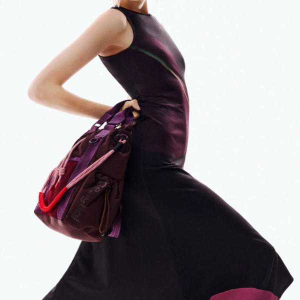Desigual - Γυναικείο Μακρύ Ασσύμετρο Φόρεμα Virginia 26SWVK06-2000 Μαύρο