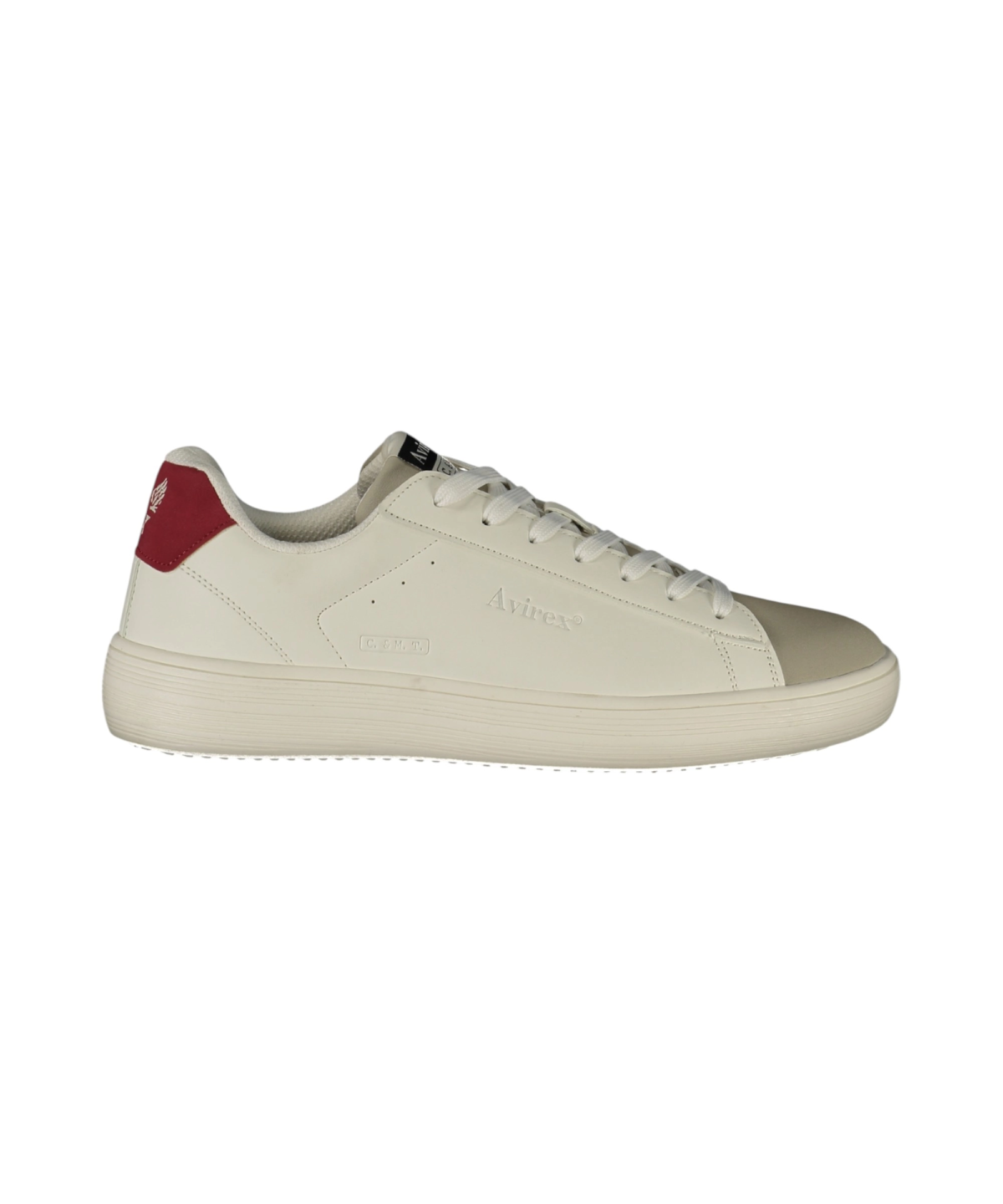 Avirex - Ανδρικά Sneakers JENS003-156 Λευκό/Κόκκινο