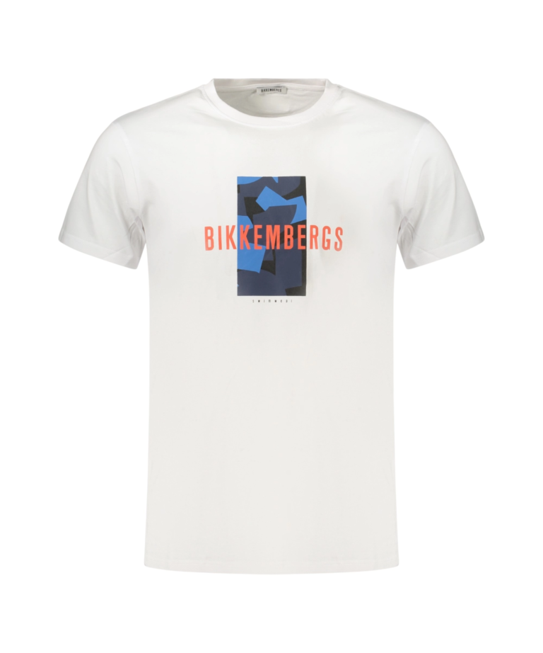 Bikkembergs - Ανδρικό T-shirt Κοντομάνικο BKK3MTS03-WHITE Λευκό