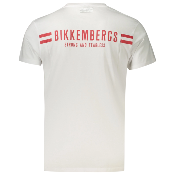 Bikkembergs - Ανδρικό T-shirt Κοντομάνικο BKK3MTS04-WHITE Λευκό BKK3MTS04-WHITE