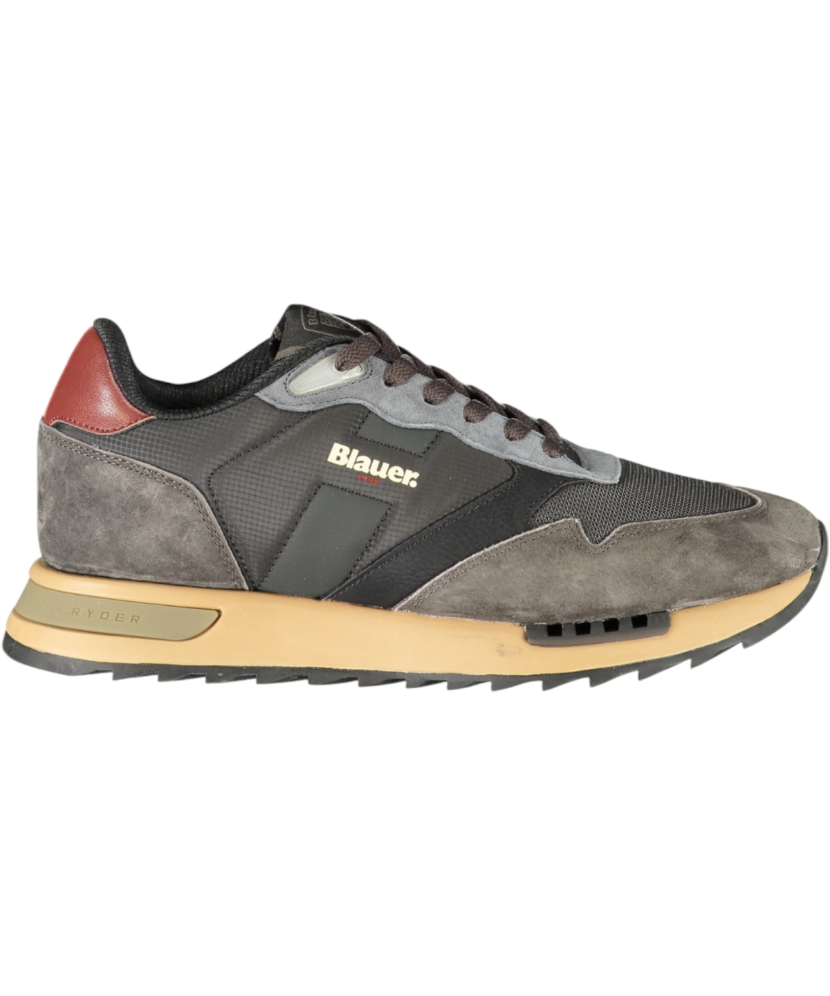 Blauer - Ανδρικά Sneakers F6RYDER01NYN-BLKBRW Μαύρο/Καφέ