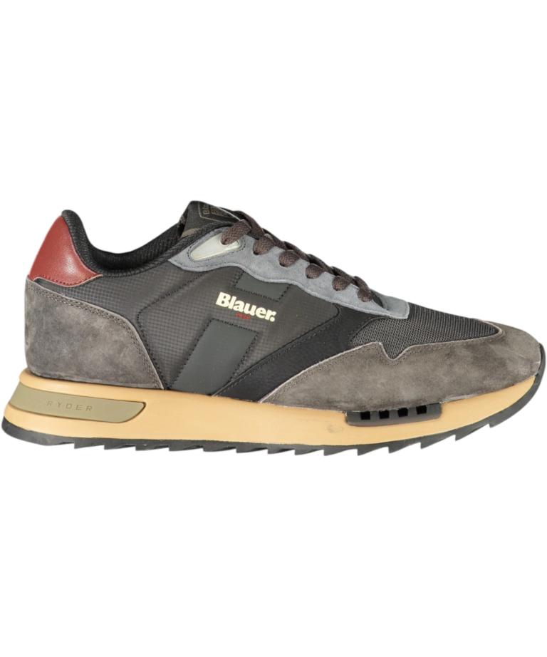 Blauer - Ανδρικά Sneakers F6RYDER01NYN-BLKBRW Μαύρο/Καφέ