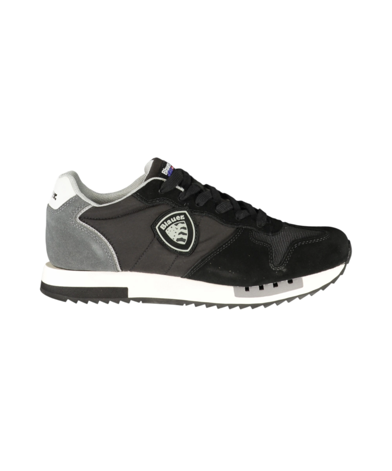 Blauer - Ανδρικά Sneakers S6QUEENS05MES-BLKWHI Μαύρο