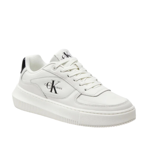 Calvin Klein - Cupsole Γυναικεία Chunky Sneakers YW0YW01410-01W Λευκό YW0YW01410-01W